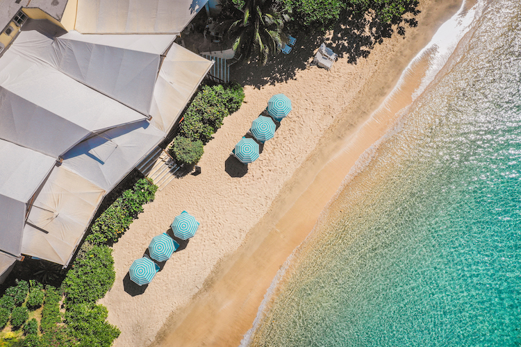 Bequia Beach Hotel Aerial