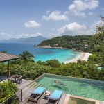 Seychelles Four Seasons Bay view from Ocean View Suite