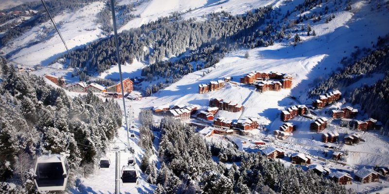 Meribel from above Mottaret