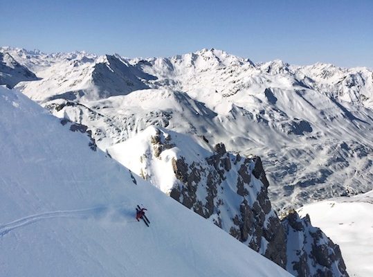 St. Anton Couloir Skiing