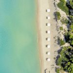 Sani Beach Aerial Beach