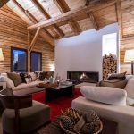 Chalet Ferme de Moudon Living Room Fire