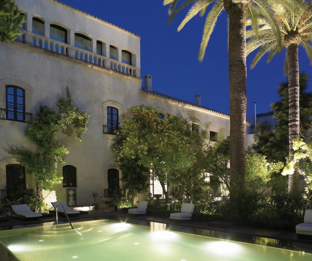 Hospes Cordoba Palacio del Bailio Evening Swimming Pool